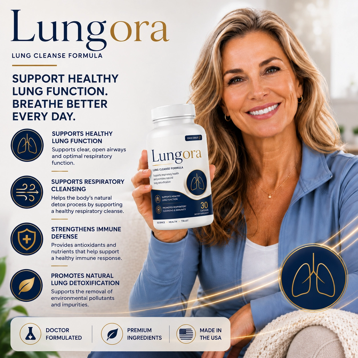 Lungora daily respiratory wellness formula